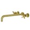 Kingston Brass KS8047ZX Wall Mount Tub Faucet, Brushed Brass KS8047ZX - alternate 1